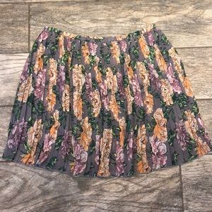 Frenchi pleated skirt, flower print from Nordstrom